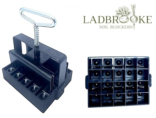 Authentic Ladbrooke 5-Pc Essentials Soil Blocker Set, England