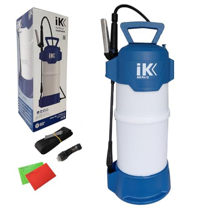 IK ALK Pro 12 – Heavy-Duty Sprayer for Alkalines, Alcohols & Ketones – 2 Gal Pump Sprayer – Adjustable Nozzle, Safety Lock, Shoulder Strap – Ideal for Industrial Cleaning & Disinfection - color: ALK Pro 12