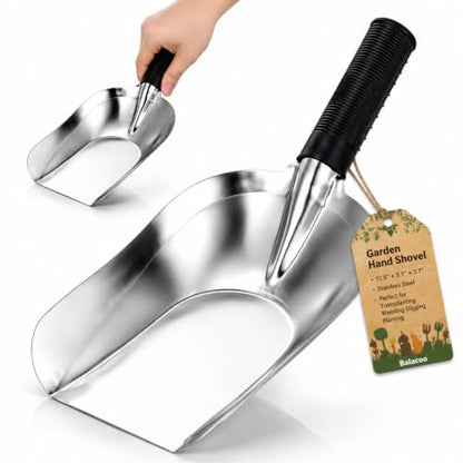 Balacoo Garden Trowel Hand Shovel, Stainless Steel Garden Shovel Tool