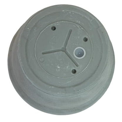 Sunnydaze Anjelica 15.25'' Large Plastic Planter Pot for Plants, Gray - color: Light Gray, size: 15.25 in