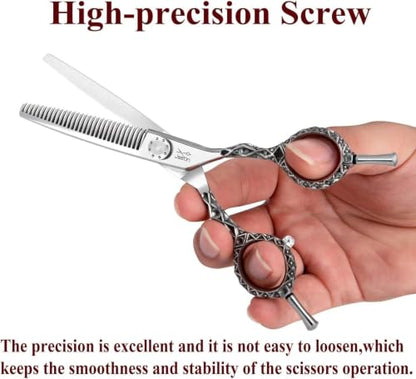 JASON Hair Thinning Scissors Shears - 6" Right Handed 30-Tooth Antle Teeth - size: 6.12
