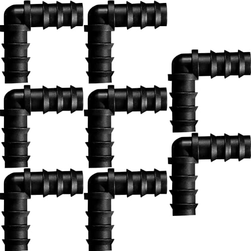Maitys 8 Pcs 1/2 Inch Soaker Hose Connectors for Drip Irrigation,Elbow - style: Elbow