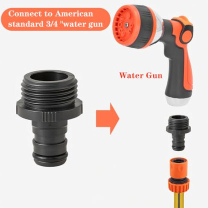 QRITY 3/4" Hose Connector, Male Threaded Fittings, 1 Pack - size: F