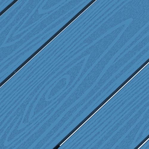 SERWALL 5-Piece Outdoor HDPE Counter-Height Bar Set with 4 Stools, Blue - color: Blue, size: 5 Piece Bar Set