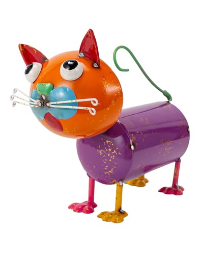 Yard Decorations Outdoor Metal Cat Statue - color: Cat