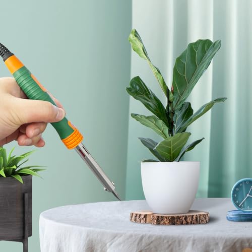 DIY Plastic Pots for Plants,Small Plant Pots Perforator for Home Use,Flowerpots Drilling,Add Drainage Holes to the Flower Pot,Soldering Iron,Planting Tools for Indoor and Outdoor Garden Plants.