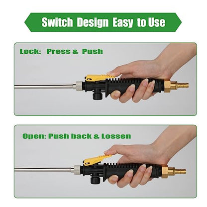 Sprayer Wand,Adjustable Universal Sprayer with 3/8" Brass Barb, Stainless Steel Replacement Sprayer Wand with Shut off Valve (36 Inches Sprayer Wand) - color: 36 Inches Sprayer Wand - 3/8" Barb