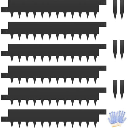Metal Landscape Edging 6 Inch,Metal Garden Edging 6 Packs - size: 6 inch