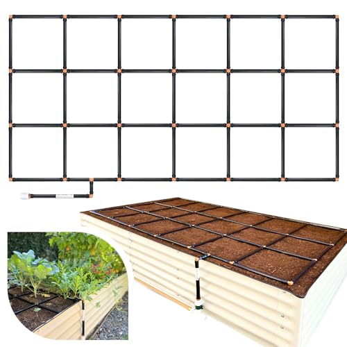 Garden Grid 3x6 | Raised Garden Irrigation System | Prebuilt, No Dry Spots - size: 3x6, style: Standard