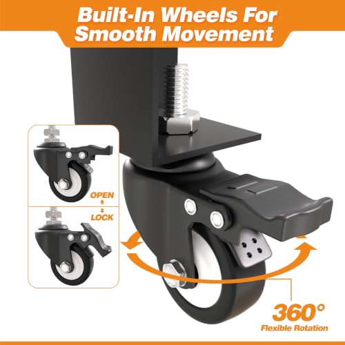 Ultrawall Welding Workbench Table Metal Welding Cart with Wheels, 32" x 20" - size: 32" with Tool Holes