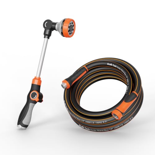 Giraffe Tools Garden Hose 5/8", 25ft Watering Wand Set - size: 25FT Male to Female Set New A
