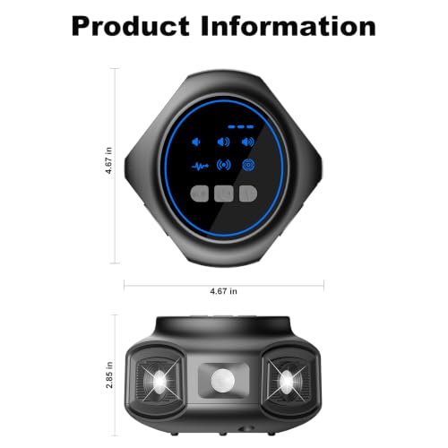 Rodent Repellent Ultrasonic Plug in, Mice Repellent Indoor, Ultrasonic Pest Repeller with 360° Coverage for Rats, Squirrels, Spider, Pest Control Device for House, Attic, Kitchen, Garage