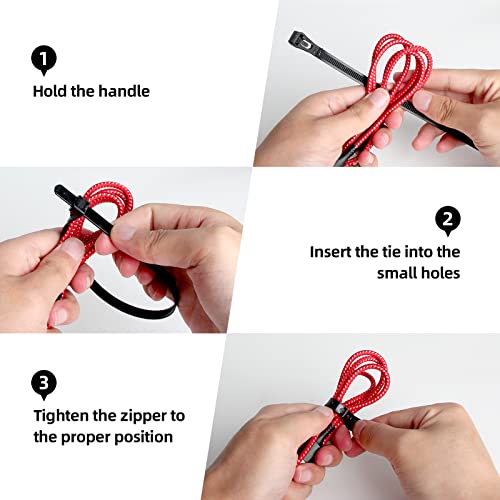 100Pcs 18Inch Heavy Duty Industrial Reusable Cable Wrap Ties - size: Reusable 18Inch 100Pcs