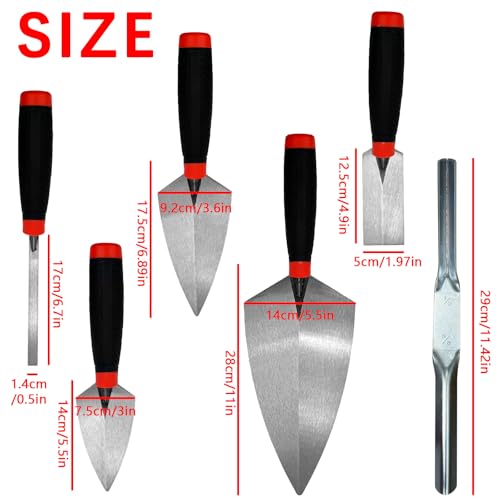 6 Pack Masonry Hand Tool Set - size: Multi-Size,6 Pack