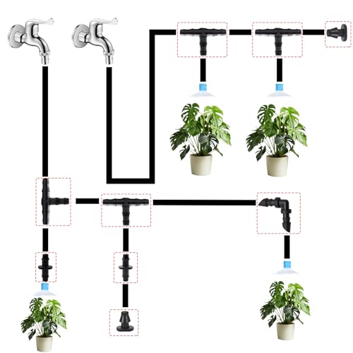 220Pcs Barbed Connectors Irrigation Fittings Kit - size: 220PCS