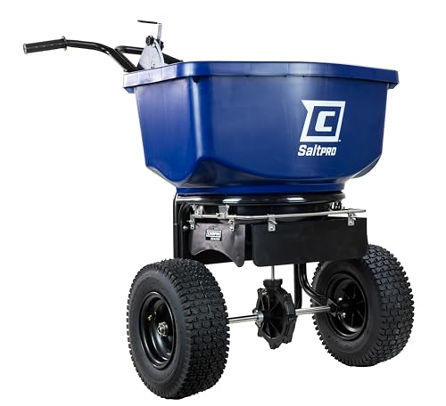 CHAPIN 88400B SaltPro 100 lb Contractor Salt Spreader, 12" Tires, Ice Melt - size: 100Lbs, Contractor