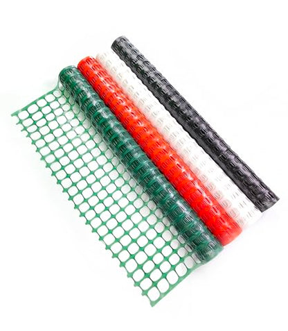 PotatoLife 2'x25' Plastic Mesh Fence for Garden with 50 Zip Ties, Black - color: Black, size: 2' x 25' (Regular)