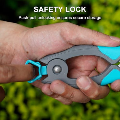 7 Inch Straight Blade Pruning Shears Carbon Steel Snips For Bonsai Flower - style: Pruning Snip 1
