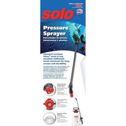 SOLO 430-1G 1-Gallon Handheld Sprayer with Viton® Seals in Key Locations