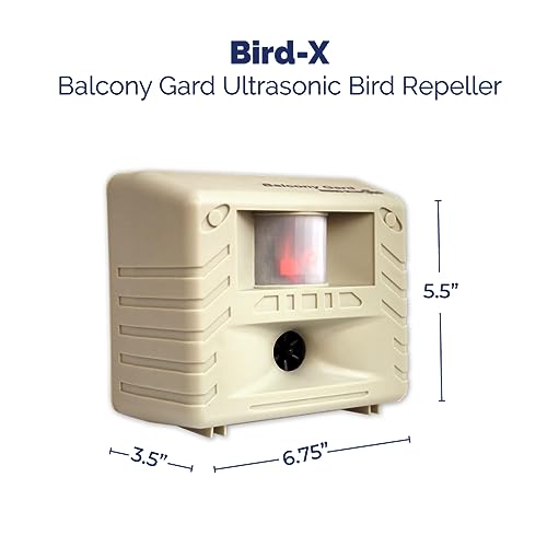 Bird-X Balcony Gard Ultrasonic Bird Chaser 900 Sq. Ft. Pigeons & More - size: Each