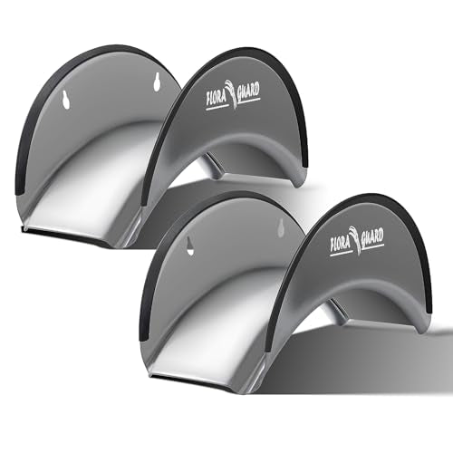FLORA GUARD 2 Pack Garden Hose Holder, Heavy Duty Hose Hanger - color: 2Pack Gray