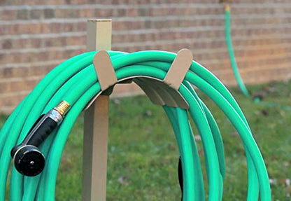 Liberty Garden Products 692-2 Basic Metal Garden Stand, Holds 150-Feet of, 5/8-Inch Hose, Tan - style: Basic Hose Stand - Tan
