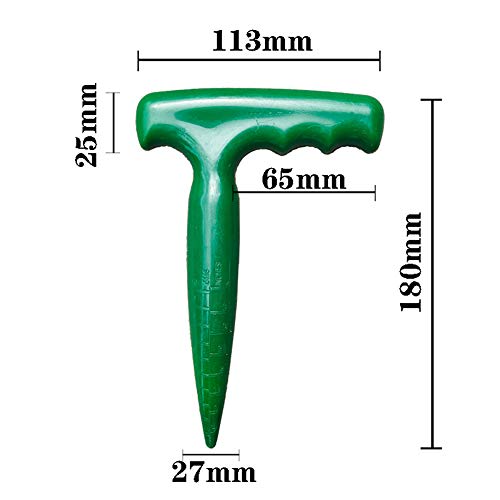 esowemsn 2pcs Plastic Handheld Transplanting Widger Planting Tools Sow Dibbler Soil Digger Hole Punch Garden Supplies Sowing Seeds Transplanting Vegetable Loose Soil