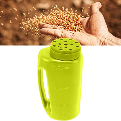 Hand Shaker Spreader, Green, 2L Plastic Salt and Seed Spreader - color: Green