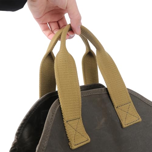 Waxed Canvas Garden Tool Bag Heavy Duty Yard Storage Florist Tote Organizer
