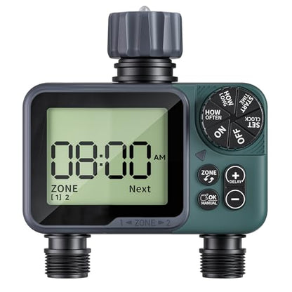 Sprinkler Timer, Programmable Hose Timer for Automatic Watering - size: 2 Outlet
