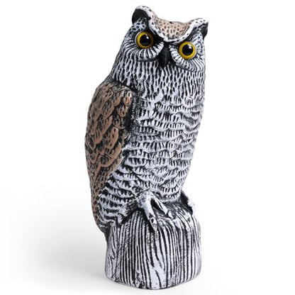 OFFO Realistic Owl Statue, Hand-Painted Garden Owl Decor, 15 Inch - size: 15 in