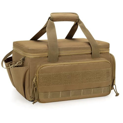 Rexmica 14-Inch Tool Bag Tool Storage Organizer Tactical Range Bag, Khaki - color: Khaki