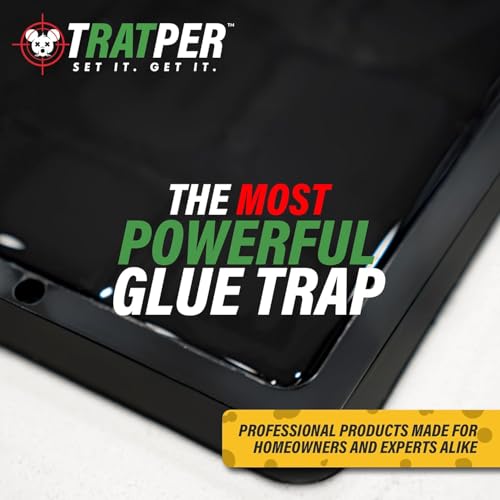 TRATPER Glue Traps for Mice,Rat,Mouse,Snake,Lizard,Insect. 20 Pack. Extra Strength,Pre-Baited Adhesive.Heavy Duty Plastic Tray.Non-Toxic,Chemical-Free Pest Control for Home. 20Pack - size: 20 Pack