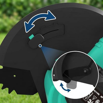 20V Cordless Lawn Edger, 9-Inch Blade with 3-Position Depth, 4000mAh Battery & Charger Included, Lightweight Edger for Lawns, Driveways, Sidewalks
