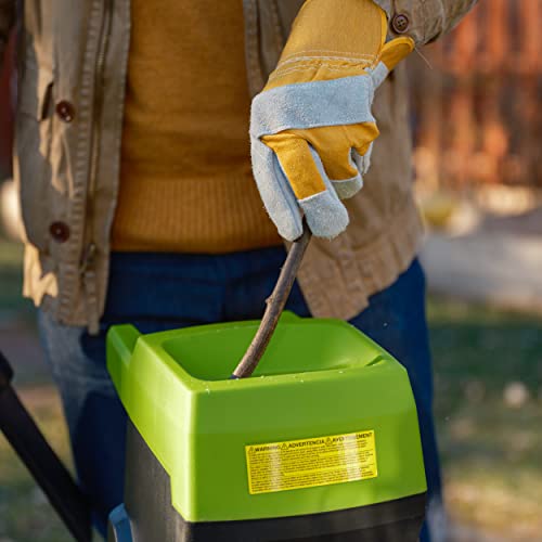 Earthwise GS015 15-Amp Electric Corded Chipper/Shredder with Collection Bag - style: 15-Amp, 8:1 Thick Mulch Ratio