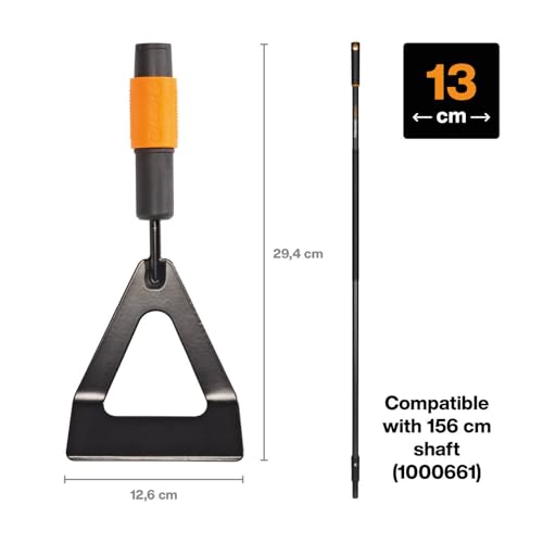 Fiskars QuikFit Dutch Hoe, Tool Head, Width: 12.5 cm, Boron Steel Head - style: Dutch Hoe