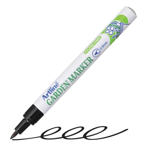 Shachihata Garden Markers, Waterproof Black 0.8mm