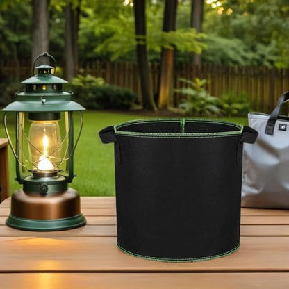 DOITOOL 6pcs Non-Woven Fabric Grow Bags with Handles 4 Gallon Plant Nursery Pots for Indoor and Outdoor Vegetable Seedlings Breeding