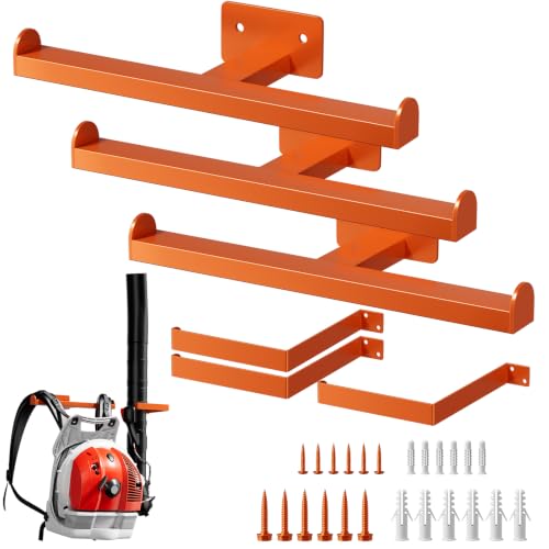 Backpack Leaf Blower Hanger with Tube Hook, Orange, 3 Packs - color: Orange 3 Packs