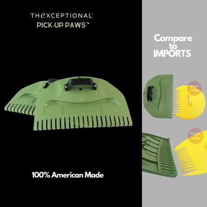 Pick-Up Paws | Heavy-Duty Leaf Scoops Hand Rake Lawn & Debris Grabbers - style: Pick-Up Paws