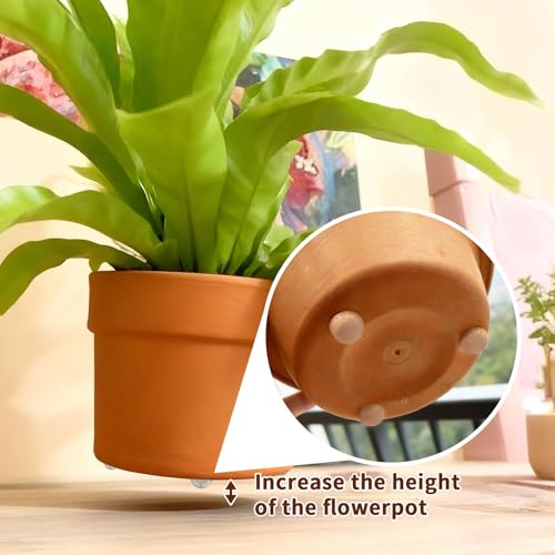 36pcs Pot Feet Risers, Invisible Pot Feet Self-Adhesive Rubber Dot Succulent Pots Feet Risers Non-Slip Waterproof, Adhesive Pad for Indoor/Outdoor Flower Pots