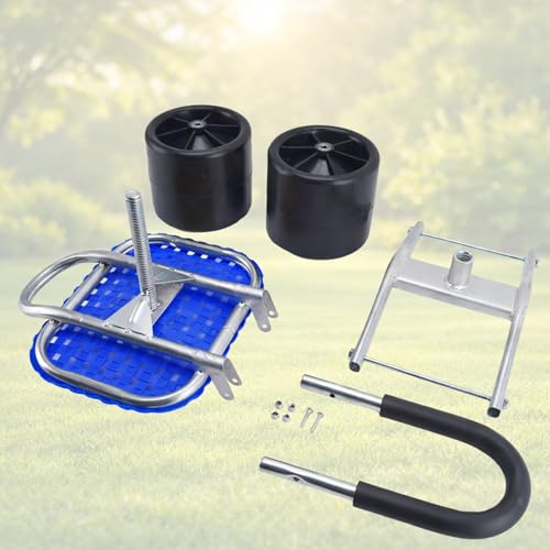Blue Garden Rolling Seat with Wheels