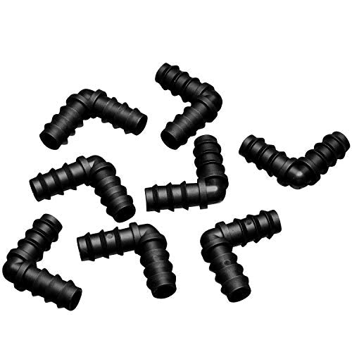 Maitys 8 Pcs 1/2 Inch Soaker Hose Connectors for Drip Irrigation,Elbow - style: Elbow