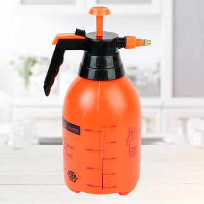 VANZACK 3Pcs 2L Handheld Pressure Sprayer - Portable Garden Pump Sprayer with Adjustable Nozzle for Lawn, Plant Watering, Home Cleaning and Misting