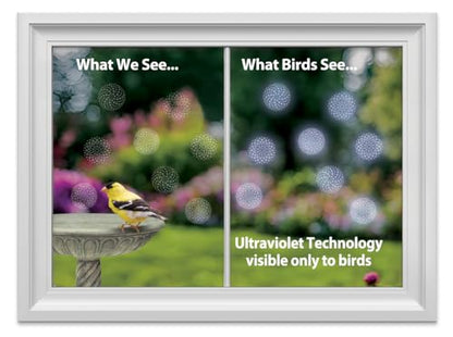 WindowAlert Performance Series Modern Dots Anti-Collision Decal 12 Pack - UV-Reflective Window Decal to Protect Wild Birds from Glass Collisions - Made in the USA - color: Modern Dots, size: 12-Pack