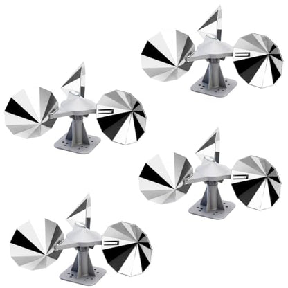4 Pack Bird Scare Reflective Device, Wind Spinner with ABS Base - size: 4P