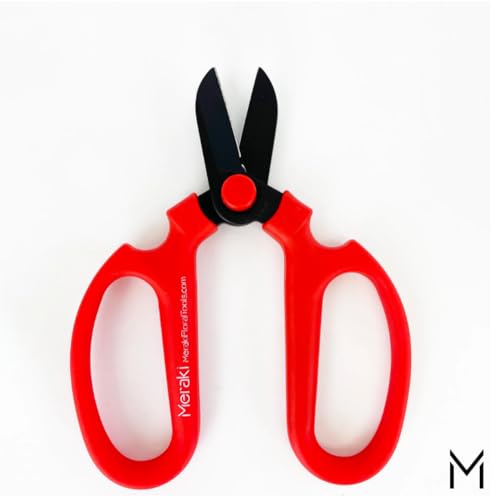 Garden Pruning Shears Scissors With Carbon Steel Blades 6.7 In, Amaryllis - Red - style: 6.7 inch Red