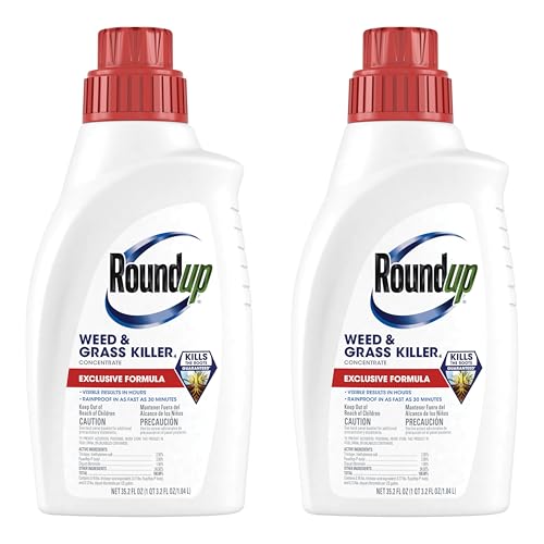 Roundup Weed & Grass Killer4 Concentrate, 35.2 fl. oz. (2-Pack) - size: 1 qt. Concentrate (2-pack)