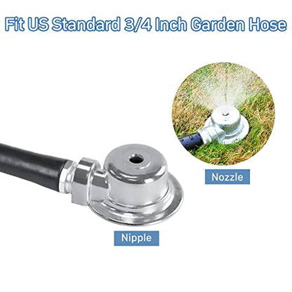 Metal Lawn Sprinkler, 1 Pack Outdoor Garden Watering Sprinklers for Yard Small Areas Lawn with Gentle Water Flow(Silver) - color: Silver