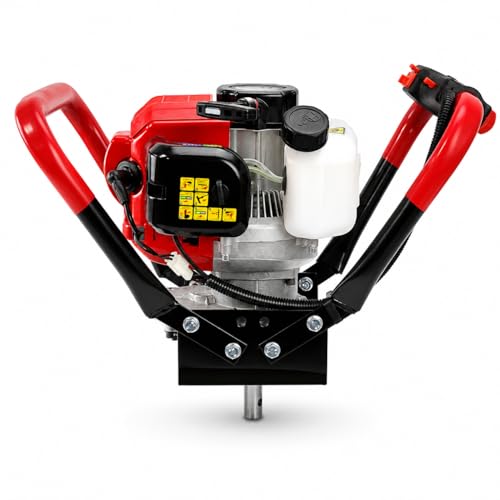 XtremepowerUS 2.3HP Post Hole Digger V-Type Gasoline 2-Stroke 55cc Auger Earth Fence Hole Digger Digging Drill for Fence, Farmland and Garden (Powerhead Only) - size: Power Head Motor